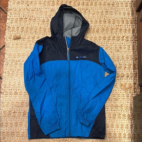 Columbia Other - Youth Columbia Blue and Black Hooded Jacket